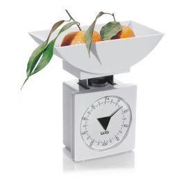 Laica Balanza Mecánica de Cocina KS711 con Bol Blanca 1kg