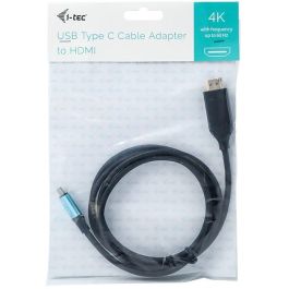 Cable USB-C a HDMI i-Tec C31CBLHDMI60HZ2M Negro 2 m 4K Ultra HD