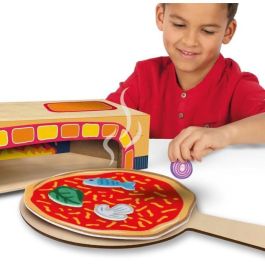 Ses Creative Juego de horno de pizza con ingredientes y bandeja de madera para niños. Conviértete en pizzero, crea recetas variadas.