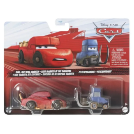 Cars Disney DXV99 Paquete de 2 Vehículos de Juguete, Modelo Aleatorio, Auto Pequeño, para Niños y Niñas de 3 Años en Adelante, Temática Disney Pixar Cars
