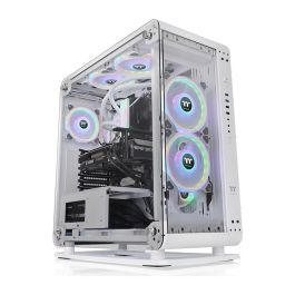 Thermaltake Core P6 Tempered Glass Snow Midi Tower Caja PC Blanco, Ventiladores 120/140mm y Discos 2.5/3.5'' Compatibles