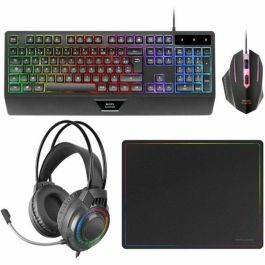 Mars Gaming Kit Gaming 4en1 MCP124PRO - Teclado RGB, Ratón 3200 DPI, Auriculares FRGB, Alfombrilla Nanotextil Precio: 35.78999952. SKU: B137LCJ8RS