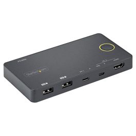 StarTech.com Switch KVM Híbrido USB-A/USB-C de 2 Puertos con HDMI 4K 60Hz para PC y Portátil