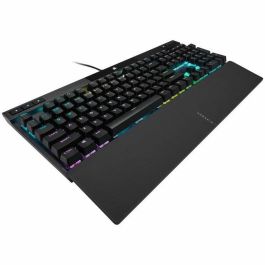Corsair CH9109410FR Teclado mecánico gaming K70 RGB Pro retroiluminado Azerty Cherry MX Red PBT Double Shot Negro