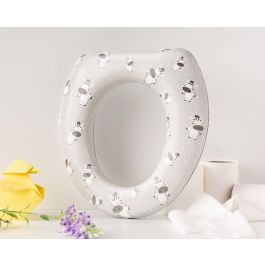 KioKids Reductor WC Acolchado y Cómodo para Niños +12 Meses | Asiento Adaptador Inodoro Estándar Diseño Cebras Gris Precio: 5.50000055. SKU: B15MET9WS2