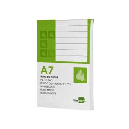 Bloc Notas Liderpapel Horizontal A7 80 Hojas 60 gr-M2 Perforado 10 unidades