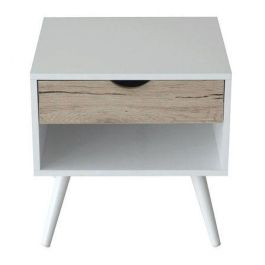 Buck Eurosilla College - 45 x 45 x 45 cm / Acabado Blanco y Madera