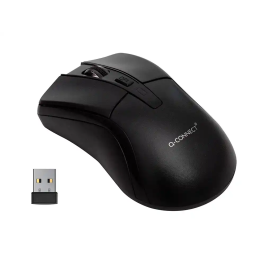 Q-connect Ratón Óptico Inalámbrico 1000 DPI Negro Receptor Nano USB 2.4 GHz Precio: 7.79000057. SKU: B1KHDK5N5Z