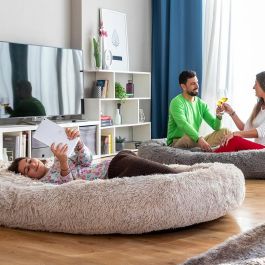 InnovaGood® Cama para perro Cloft, cama perro grande, tejido de poliéster, cama perros medianos antiestrés, Máxima relajación y