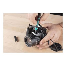 Wolfcraft Mini atornillador de bolsillo 8736000 con 4 puntas reversibles para reparaciones precisas
