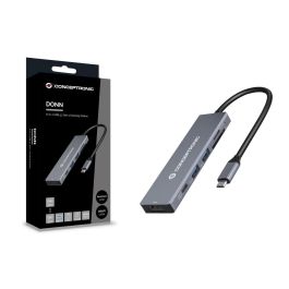 Hub USB Conceptronic 110520207101 Gris 100 W