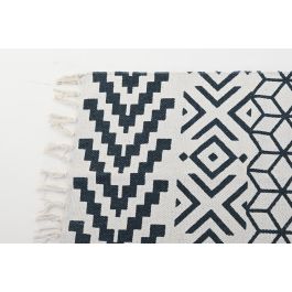 Alfombra Boho DKD Home Decor Negro Blanco 180 x 1 x 120 cm (2 Unidades)