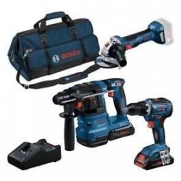 Combo-kit 3 herramientas 18V: GSR 18V-55 + GWS 18V-7 + GBH 18V-22 + 2 baterías 4.0 Ah (PC) + GAL 18V-40 (C) Precio: 608.58999982. SKU: B1D8MG9H7V