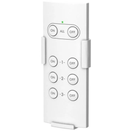 GAO AUC1697019332656 Pack 2 Enchufes con Mando a Distancia para Exterior, 230V, Negro