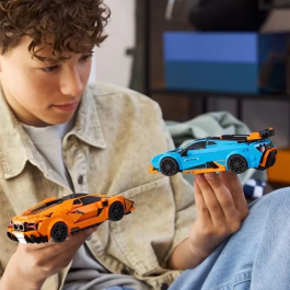 Lego 77238 Lamborghini Revuelto y Huracán STO Coche de Juguete para Niños y Niñas de 10 Años