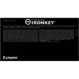 Kingston IronKey D500S USB-Stick 128GB USB 3.2 Gen 1 AES-256 FIPS 140-3 Nivel 3 - 260MB/s Lectura