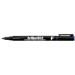 Rotulador Artline Retroproyeccion Punta Fibra Permanente Ek-853 Azul -Punta Redonda 0.5 mm 12 unidades