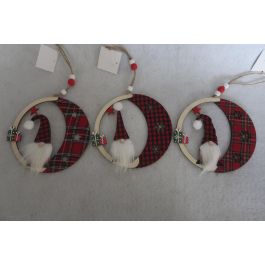 DKD Home Decor Decoración Colgante Navidad Tradicional Gnomo Natural Rojo 12 Unidades Surtido Aleatorio MDF Poliéster 14x14x0.3 cm Precio: 12.1242. SKU: B136FMHYAK