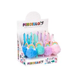 Bolígrafo Pompon Arcoiris Surtidos Pincello - 6.5x18x5 cm, Colores Variados (24 Unidades) Bolígrafo Pompon Arcoiris Surtidos Pincello - 6.5x18x5 cm, Colores Variados (24 Unidades)