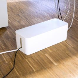 LogiLink KAB0063 Caja de Gestión de Cables Grande 407x157x133.5mm Blanco Plástico Organizador
