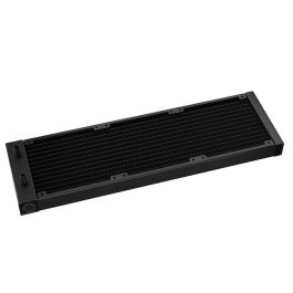 Deepcool LS720S Zero Dark Sistema de Refrigeración Líquida AIO para CPU, 3 ventiladores 120mm, Negro