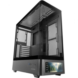 Mars Gaming MC-LCDPRO Caja Gaming Semitorre ATX con Pantalla LCD IPS 7.2", Cristal Templado Curvado y Doble Cámara