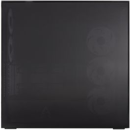 ARCTIC Xtender black window w/o GPU vertical mount, Caja PC Midi Tower, Negra, Compatible con EATX