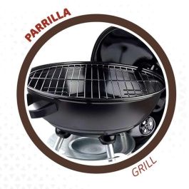 Barbacoa de carbón redonda con tapa aktive 46cm Barbacoa de carbón redonda con tapa aktive 46cm