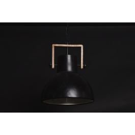 DKD Home Decor Lámpara de Techo Loft Negro Marron Metal Mango 40 x 49 x 40 cm