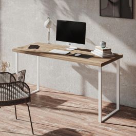 HERRAJES ALK H720 Pata de Mesa/Escritorio Usha de Metal, Marco Recto 524x720 mm, Acero Negro para Tableros Sencillos