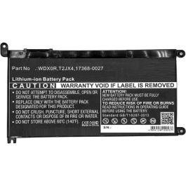 CoreParts Laptop Battery for Dell 41.61Wh Li-ion 11.4V 3650mAh Black, for Dell INS 13MF PRO-D1708TS, INS 13MF PRO-D1508TS, Inspiron 13 7368, P26T004, P32E001, P32E002, P58F, P58F001, P62F, P62F001, P69G, P69G001, RRJDX, Vostro 5590, WDXOR Precio: 40.49999954. SKU: B13E5AA9FY