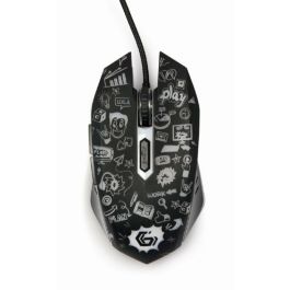 Gembird MUS-6B-GRAFIX-01 Ratón Óptico USB 3600 DPI, 6 Botones, Iluminación Multi, Diestro, Negro Precio: 11.49999972. SKU: S5615482