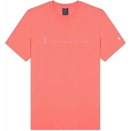 Camiseta de Manga Corta Hombre Champion Crewneck Rosa