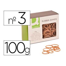 Q-connect Gomillas Elásticas de Caucho de Alta Calidad, Número 3, 30 x 2 mm, Caja 100 gr Precio: 1.88999943. SKU: S7908443
