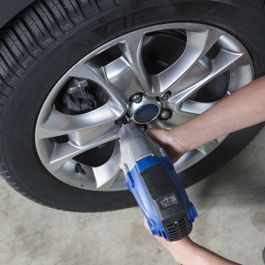 Michelin Llave de Impacto Eléctrica 1050W 230V Par 500Nm con Pantalla Digital, Ajuste Torque y 4 Vasos (17/19/21/22mm).