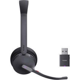 Yealink WH64 Hybrid Dual Teams Auriculares Inalámbricos Binaurales con Diadema para Oficina/Centro de Llamadas Negro