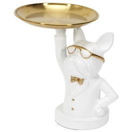 Home Deco Factory Vaciabolsillos Bulldog Camarero Blanco Escultura Decorativa para Llaves Monedas Precio: 18.49999976. SKU: B1FATFGPAF