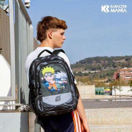 Karactermania Mochila Naruto Run. Plus FAN Kid 44x34x21 cm Ripstop Gran Capacidad 3 Compartimentos Puerto USB