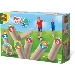 Ses Creative Finntoss Jr. Juego de lanzamiento finlandés de bolos junior con pines de animales de colores y práctica bolsa de transporte Precio: 28.49999999. SKU: B12DXWR44J
