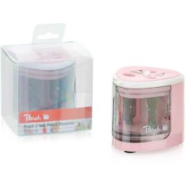 Peach PO102 Afilador de Lápices Eléctrico Universal Rosa