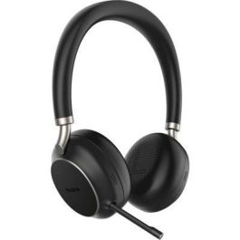 Yealink BH76 Headset Inalámbrico Diadema, Cancelación de Ruido Dinámica, Micrófono Retráctil, USB-A, Bluetooth, Llamadas/Música, Soporte de Carga, Negro