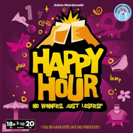 Asmodee ASM3760052143779 Happy Hour - Juego de mesa para 14 años, Idioma francés
