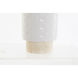 DKD Home Decor Jarrón Blanco 10x10x22 cm Cerámica Ambiente Scandi Colección Outing (2 Unidades)