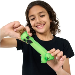 Heroes Of Goo Jit Zu Figura Elástica Creeper de Minecraft 11 cm Textura Elástica GOO JIT ZU