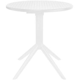 Mesa Terraza Y Jardin DKD Home Decor Blanco 80 x 75 x 80 cm