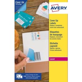 Avery Etiquetas adhesivas cubrientes permanentes 63,5x38,1 mm para impresora láser/ink-jet, blancas, caja 525 unidades, papel FSC Precio: 24.89000008. SKU: B1K7LQSWJH