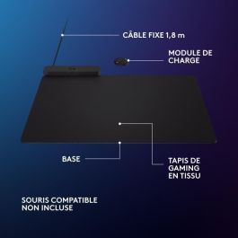 Logitech Alfombrilla de Carga Inalámbrica Powerplay 2 Gaming para Ratón