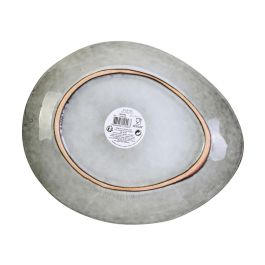 Home Deco Factory Plato Gres Arena Colección Natural 22x18 cm