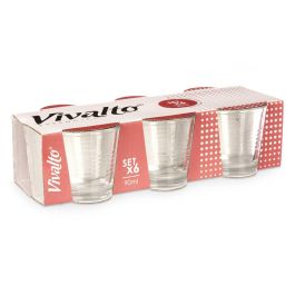Set 6 Vasos Cafe 90Ml Vivalto 24X7CM (24 Unidades) Set 6 Vasos Cafe 90Ml Vivalto 24X7CM (24 Unidades)