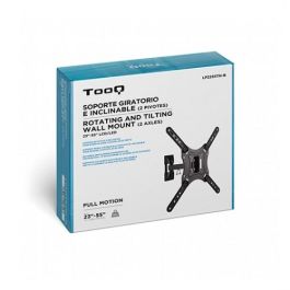 TooQ Soporte TV Monitor LP2255TN-B para Pantallas de 23 a 55 Pulgadas, Giratorio, Pared, Hasta 30 kg, Compatible VESA